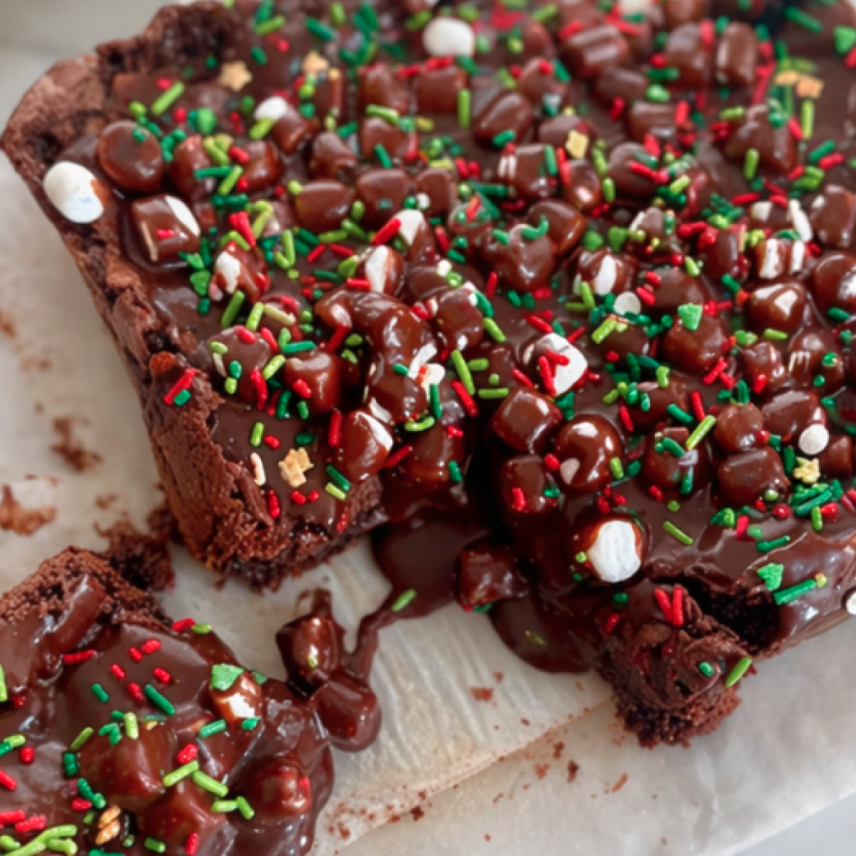 Hot Chocolate Fudge Brownies (With Marshmallows & Chocolate Frosting)
