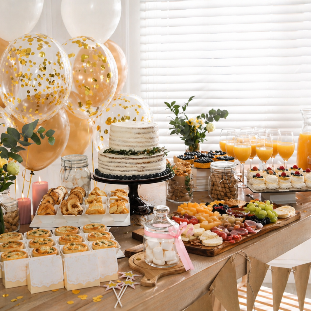 How Much Food for a Bridal Shower? (Exact Amounts for 10–100 Guests + Calculator)
