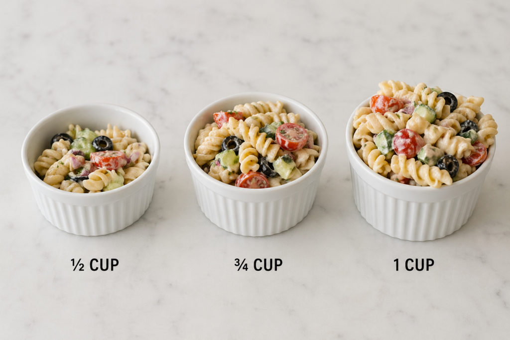 How Much Pasta Salad Per Person? Calculator for 10–100 Guests | Summer ...