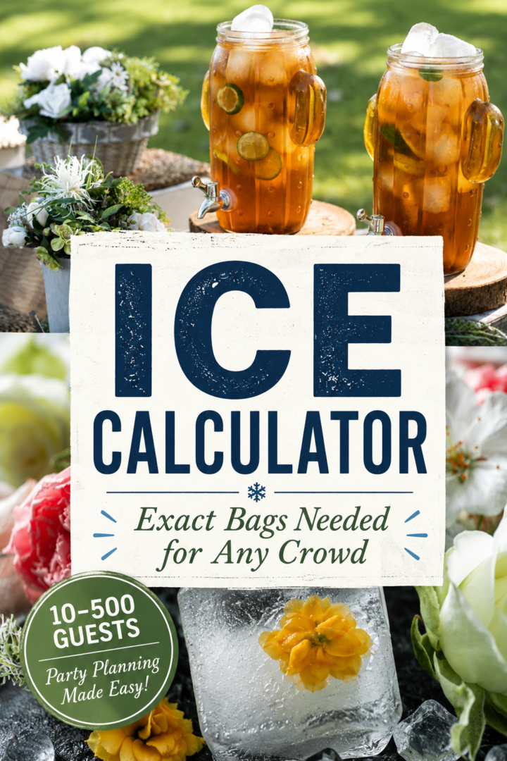How Much Ice Per Person: The Exact Calculator (10–500 Guests) | Summer ...