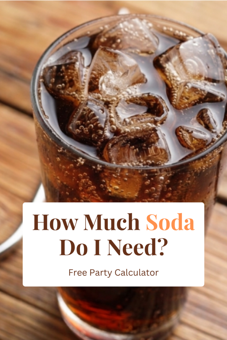 Soda Rotation Chart How Much Soda Per Person? Free Calculator + Chart | Summer & Cinnamon